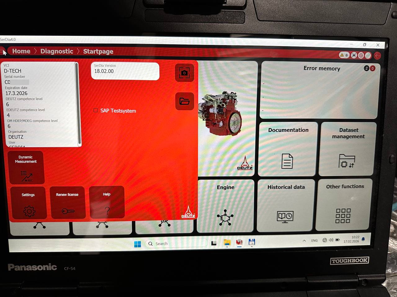 DEUTZ SerDia 4.0 18.02.00 — обновление для EMR4 / EMR5 (EDC17CV52 / MD1)