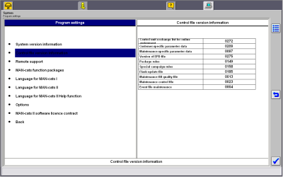 MAN-cats II 14.01 Диагностическая Программа