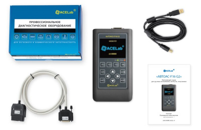 Портативный сканер “АВТОАС-F16 G2” с пакетом программ “TRUCK” 9 шт.