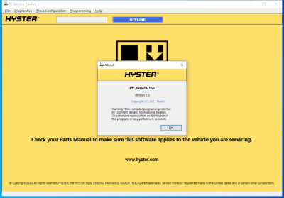 HYSTER-YALE Диагностическая Программа