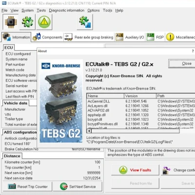KNORR-BREMSE Диагностическая Программа