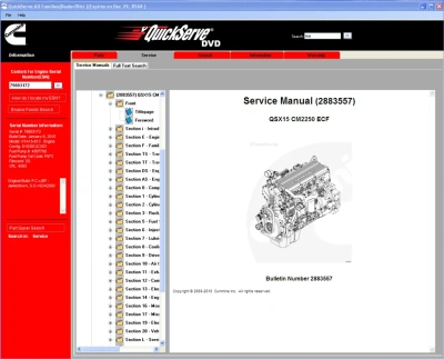 Cummins QuickServe Диагностическая Программа