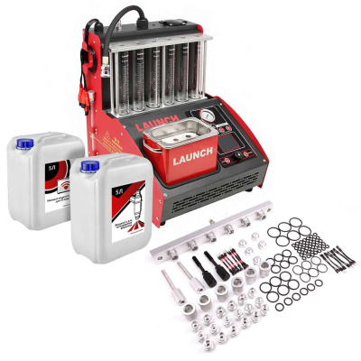 Установка для тестирования и очистки форсунок FSI, GDI и MPI Launch CNC-605A GDI LNC-104